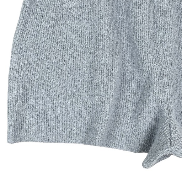 Madewell Holmden Sweater Shorts NWT Small Blue Elastic Waist Pull On Textured - Picture 6 of 8
